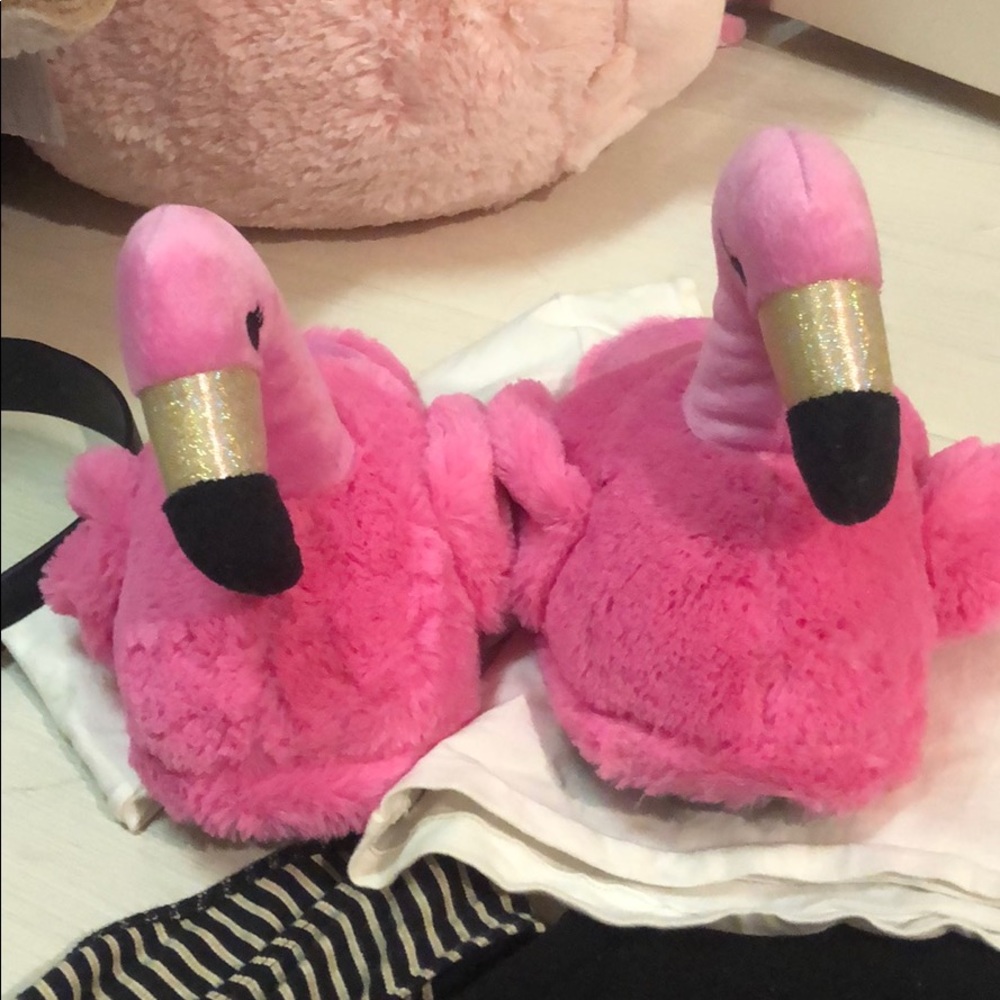 Flamingo slippers (forever 21)